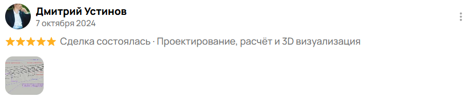 отзыв 1 клиента о проектировании BatusovProject